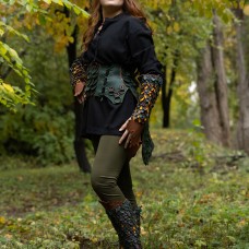 "Dryad" Leather Set — Woodland Guardian Armor image-1