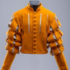 Yellow Landsknecht doublet - in stock image-1