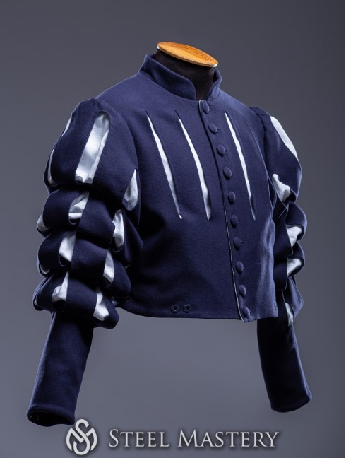 Dark blue Landsknecht doublet  - in stock