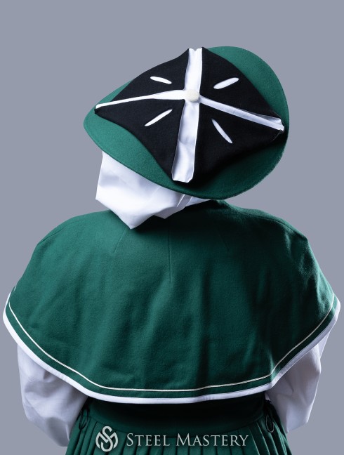 Green Women's Landsknecht costume,  Kampfrau dress - in stock