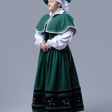 Green Women's Landsknecht costume,  Kampfrau dress - in stock image-1