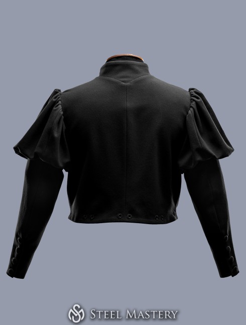 Black Burgundian doublet of the 15th century - in stock