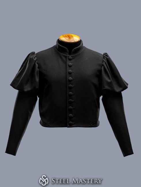 Black Burgundian doublet of the 15th century - in stock