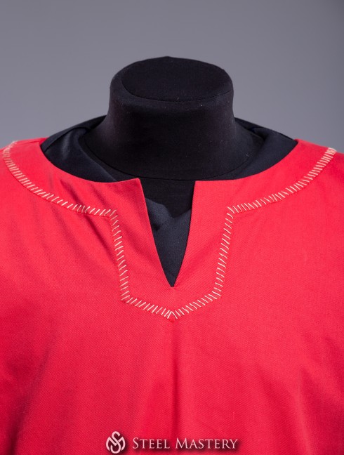 Red medieval European shirt - in stock