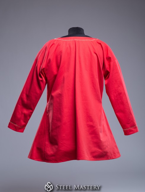 Red medieval European shirt - in stock