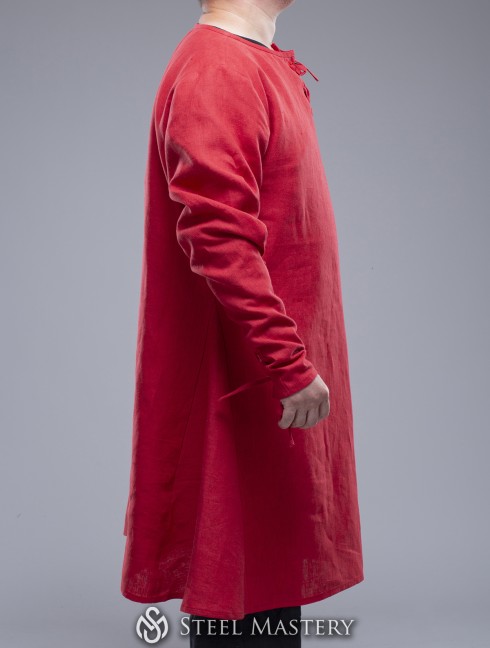 Red European shirt 8th-13th centuries - in stock