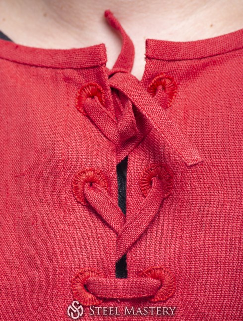Red European shirt 8th-13th centuries - in stock