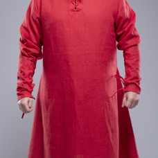 Red European shirt 8th-13th centuries - in stock image-1