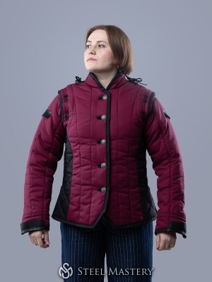 Wine-red HEMA jacket 800N -  in stock Armadura acolchada preparada