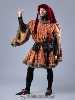 Houppelande des 15. Jahrhunderts – Burgundischer Stil