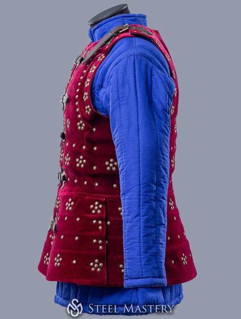 Wine red Caesar large-plated brigandine in stock