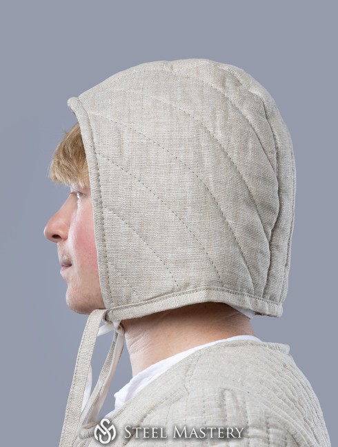 Medieval quilted cap Padded liners and caps