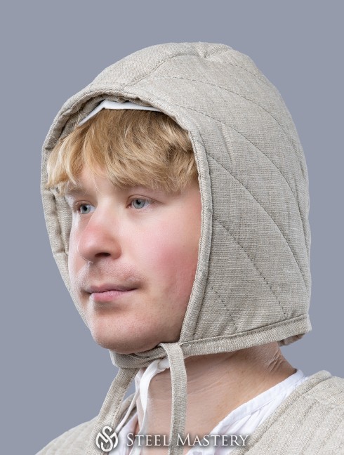 Medieval quilted cap Padded liners and caps