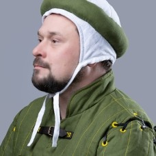 Medieval Arming Cap with Padded Roll (Orle Style) image-1
