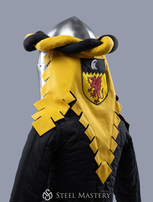 Medieval Twisted Torse with Tailed Mantle Headwear