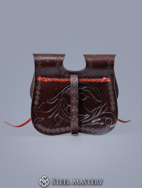 Floral Leather Kidney Pouch Bags
