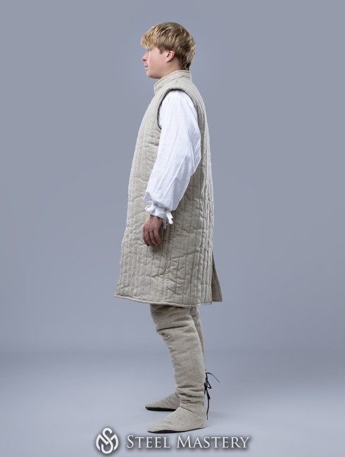 Ärmelloses Aketon — 13. Jahrhundert Gambeson