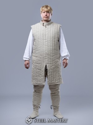 Ärmelloses Aketon — 13. Jahrhundert Gambeson