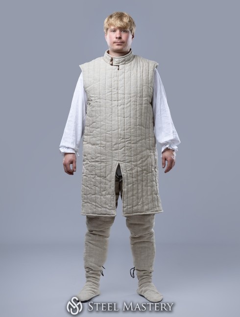 Ärmelloses Aketon — 13. Jahrhundert Gambeson