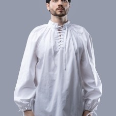 Camicia medievale uomo con allacciatura XV secolo – Disponibile image-1