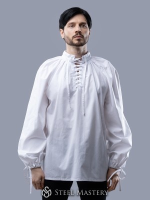 Camicia medievale uomo con allacciatura XV secolo – Disponibile Pronte per essere spedite