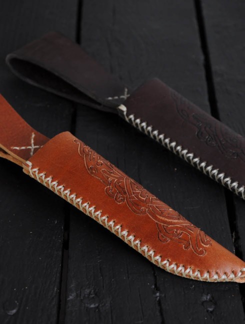 Leather knife sheats Sacs