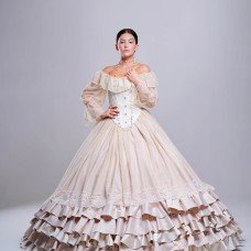 Gone with the wind ivory dress