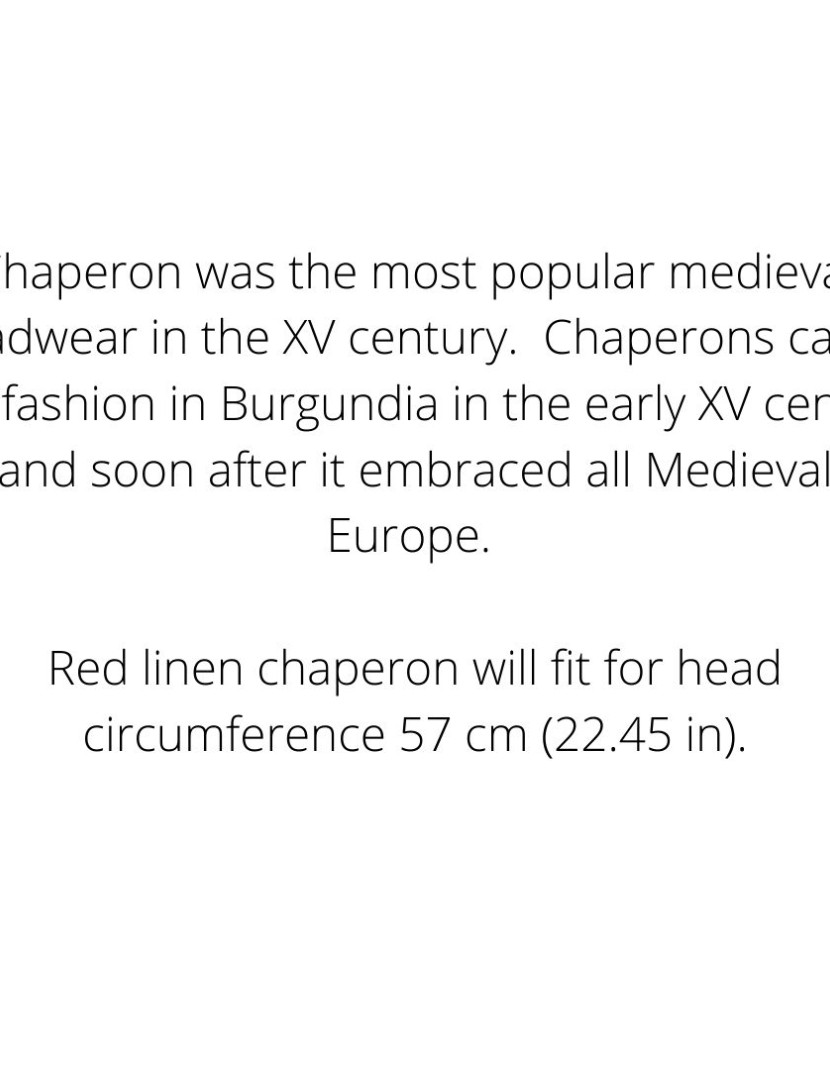 Red linen chaperon photo made by Steel-mastery.com