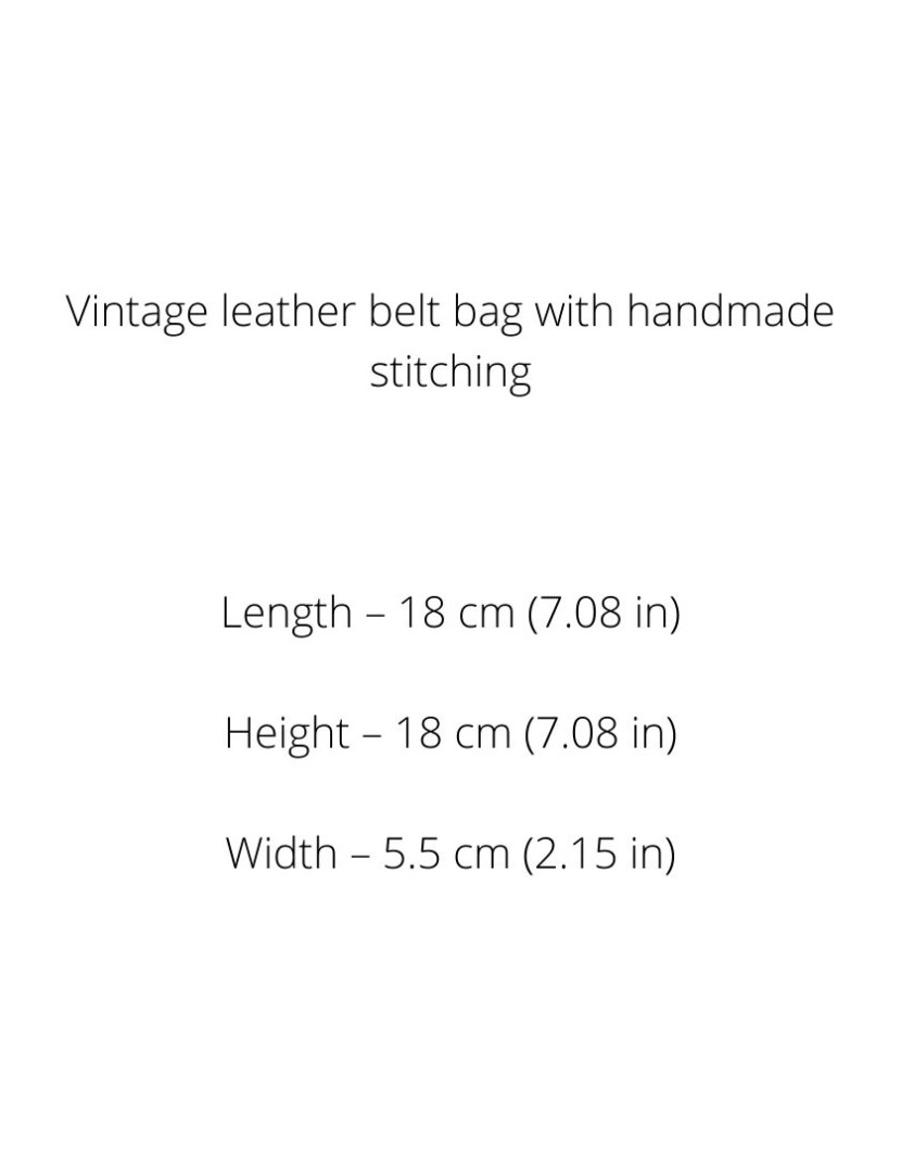 Vintage leather belt bag photo made by Steel-mastery.com