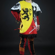 Bright tabard with lion for brave knights!