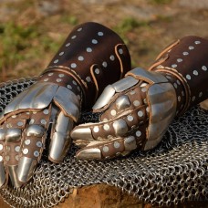Visby brigandine gauntlets - check out new item!
