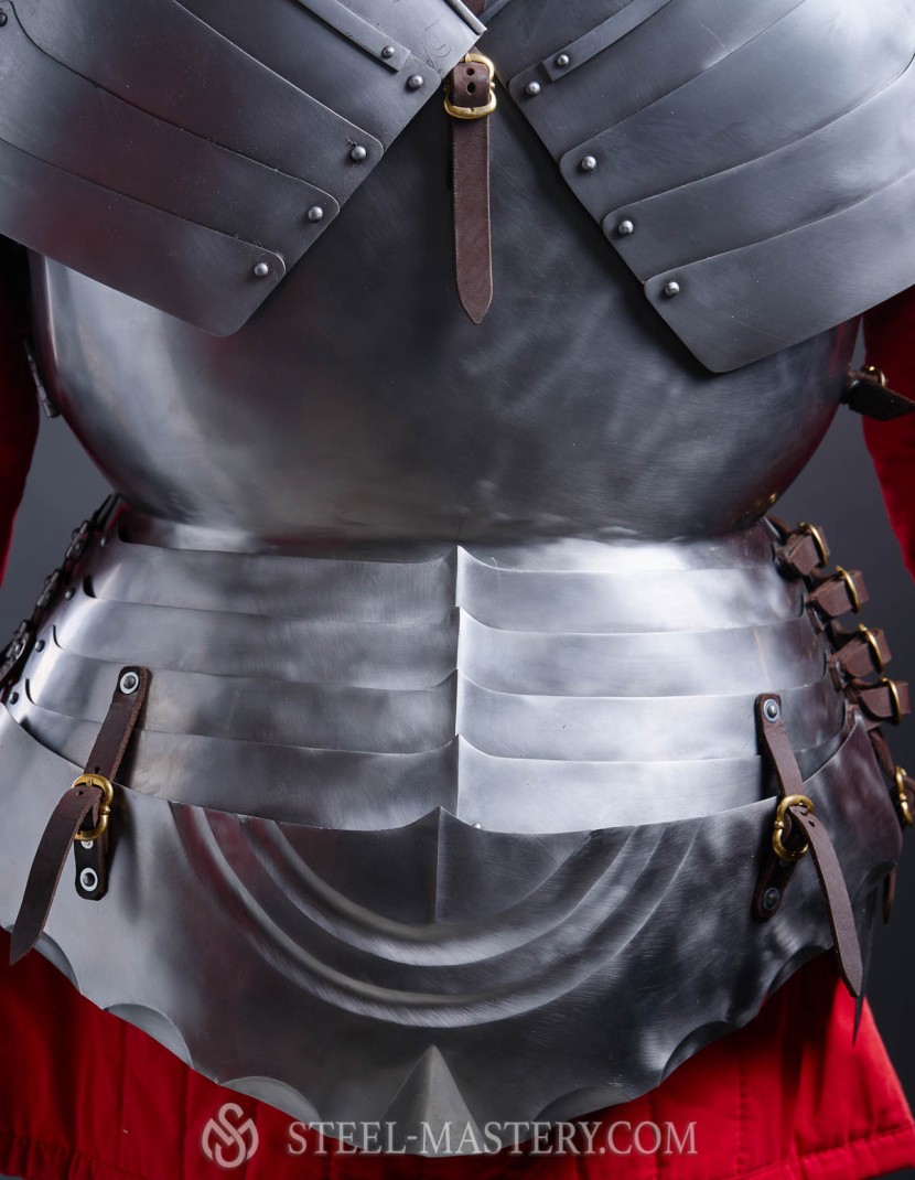 Milanese cuirass with the skirt and tassets - 1460 year photo made by Steel-mastery.com