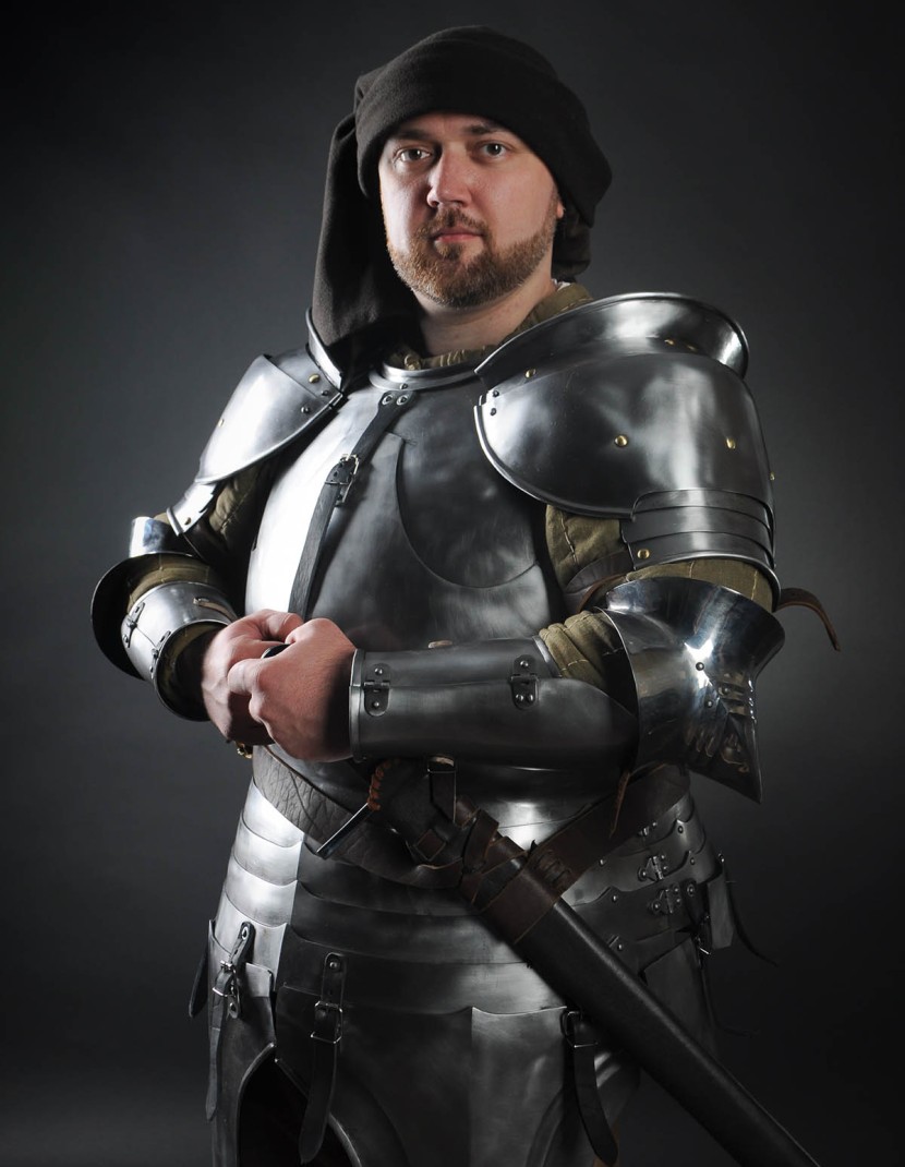 Milan-style cuirass 1450-1485 years, a part of "Avant Armour" photo made by Steel-mastery.com