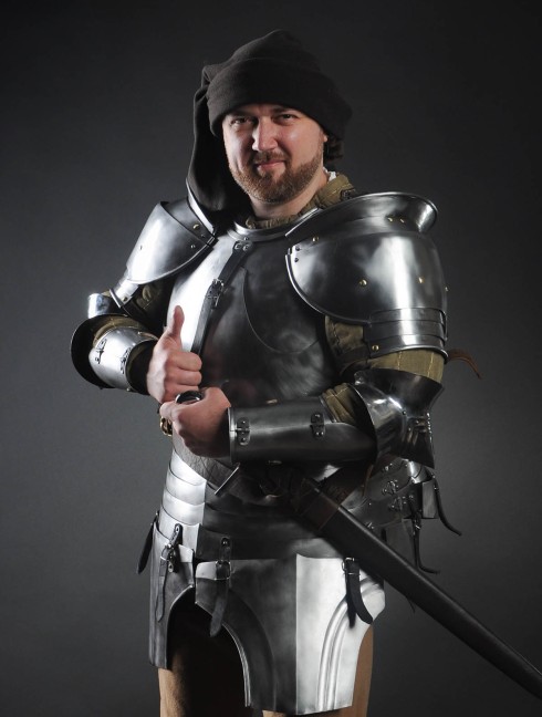 Milan-style cuirass 1450-1485 years, a part of "Avant Armour"