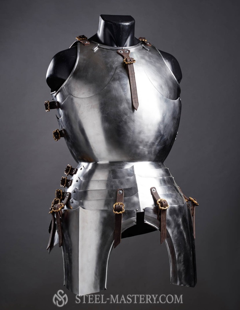 Milan-style cuirass 1450-1485 years, a part of "Avant Armour" photo made by Steel-mastery.com