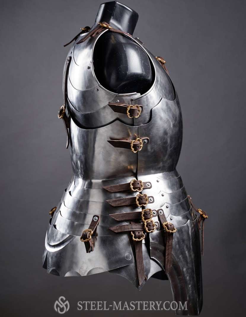 Milan-style cuirass 1450-1485 years, a part of "Avant Armour" photo made by Steel-mastery.com