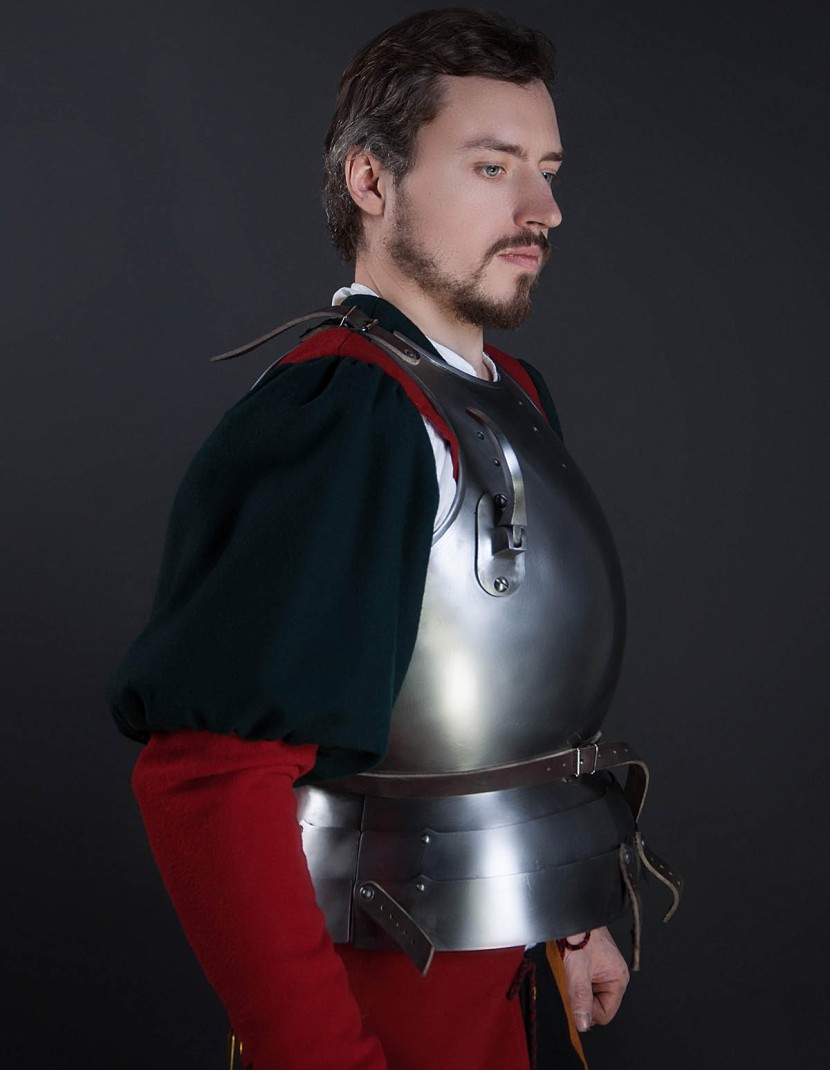 Plate cuirass with tassets, a part of the jousting knight armor, XVI century photo made by Steel-mastery.com