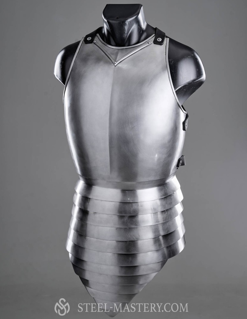 KNIGHT STRAPPED-ON BREASTPLATE OF XIV CENTURY photo made by Steel-mastery.com