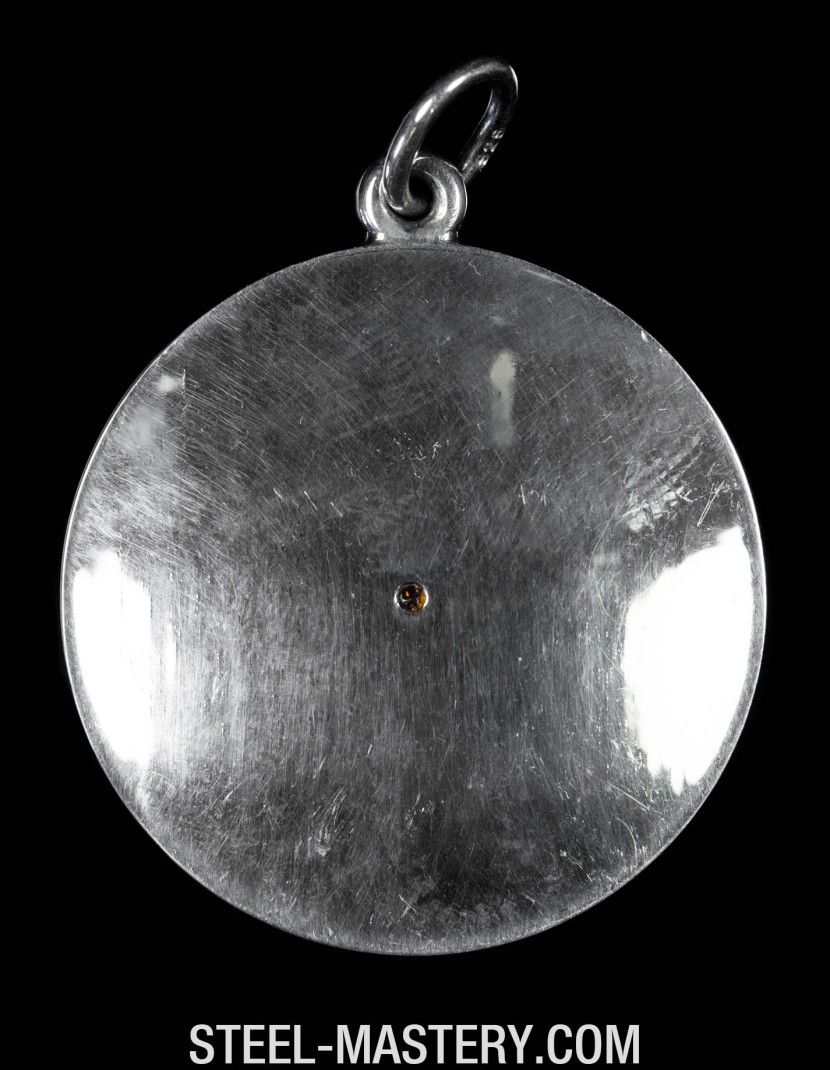 Zircon gemstone pendant photo made by Steel-mastery.com