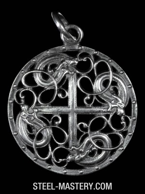 Nordic jewelry - dragon wolf 