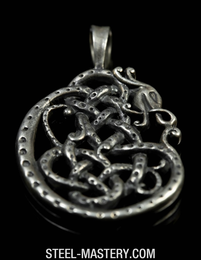 Norse Sea-Serpent Pendant photo made by Steel-mastery.com