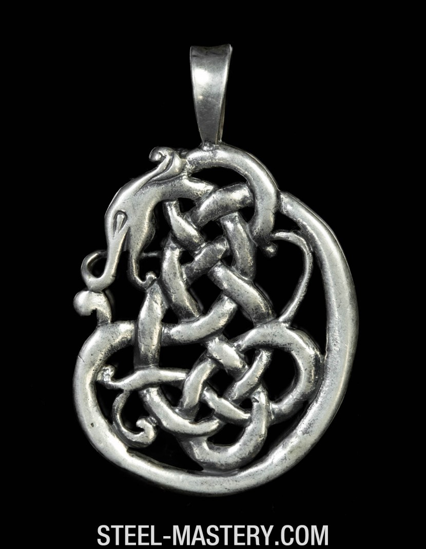 Norse Sea-Serpent Pendant photo made by Steel-mastery.com