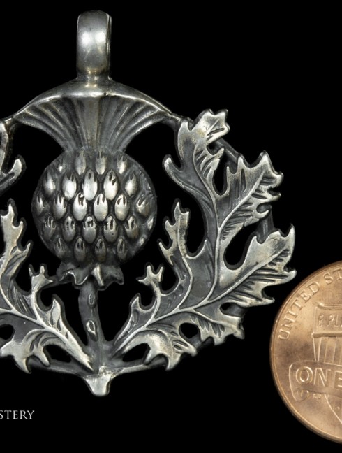 Scottish thistle necklace