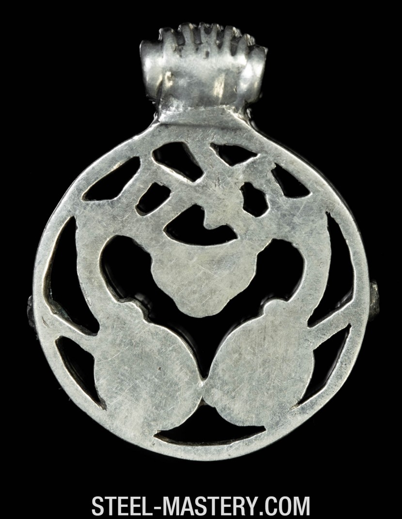 Viking twin dragons pendant photo made by Steel-mastery.com