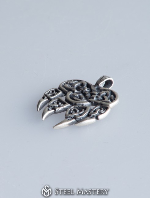 Bear paw pendant . Veles pendant . Bear paw claw 
