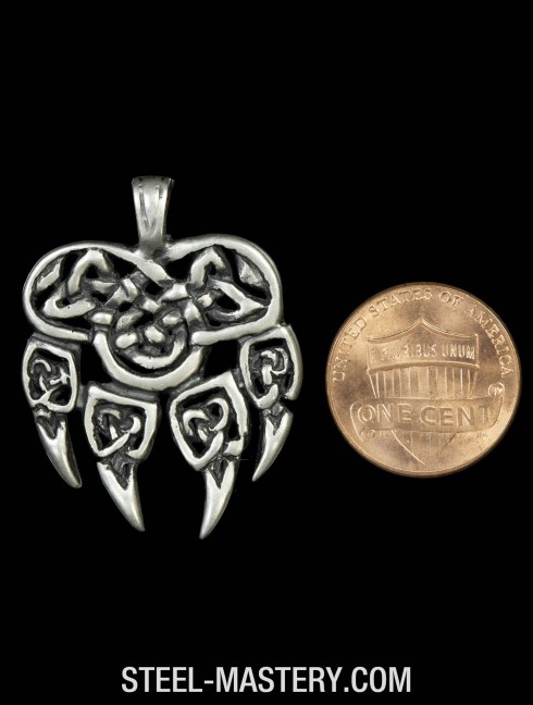 Bear paw pendant