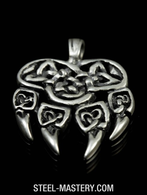 Bear paw pendant