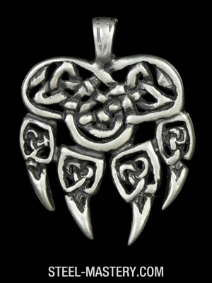Bear paw pendant