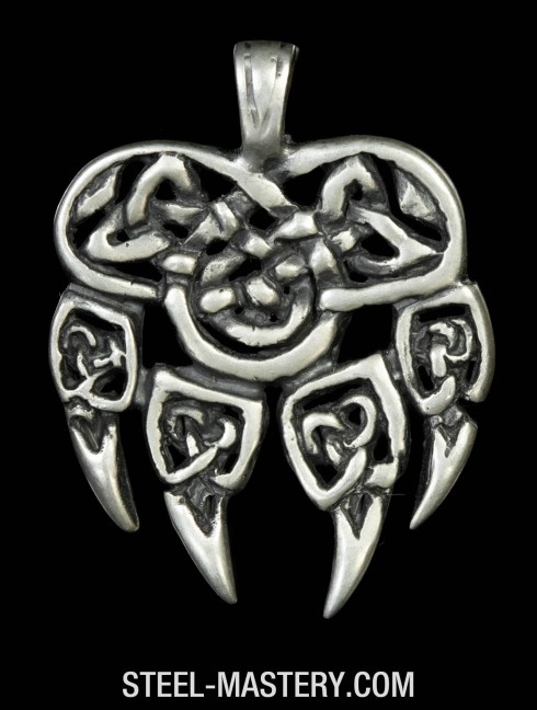 Bear paw pendant