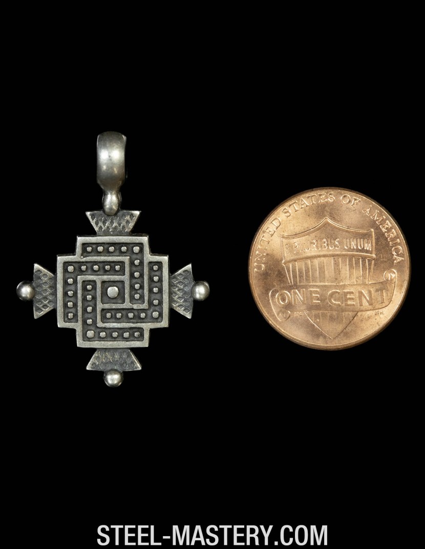 Swarga cross - Ukrainian zgarda amulet  photo made by Steel-mastery.com